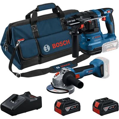 Bosch Kit De Herramientas Eléctricas Gws18v-8+gbh18v-22+2x4.0ah+bolsa Multicolor One Size Bosch Kit De Herramientas Eléctricas Gws18v-8+gbh18v-22+2x4.0ah+bolsa Multicolor One Size