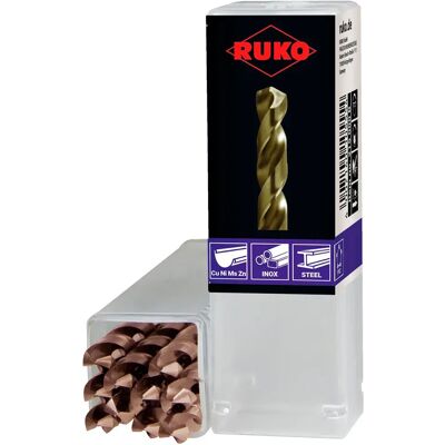 Ruko Broca De Metal Din 338 Hss-co 5 Ground Split Point Helical Ø 9.4 Mm 10 Unidades Cobalt One Size Ruko Broca De Metal Din 338 Hss-co 5 Ground Split Point Helical Ø 9.4 Mm 10 Unidades Cobalt One Size