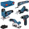 Bosch 12v Profi Set 5 Pieces Gsr/gst/gop/gks/gsa Azul