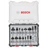 Bosch 15 Pieces 8 Mm Milling Machine Set Transparente