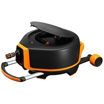 Fiskars Carro Porta Mangueras Automático Black / Orange One Size Fiskars Carro Porta Mangueras Automático Black / Orange One Size