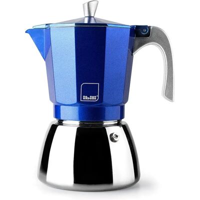 IBILI Elba Blue Cafetera - Espresso, 3 tazas, 150ml IBILI Elba Blue Cafetera - Espresso, 3 tazas, 150ml