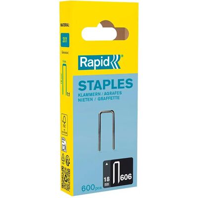Rapid Grapas Grapas 606 18 Mm 600 Unidades Galvanized One Size Rapid Grapas Grapas 606 18 Mm 600 Unidades Galvanized One Size