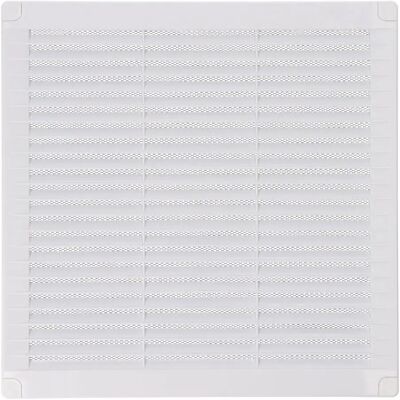 Edm Rejilla De Ventilación Cuadrada Con Tapones Y Mosquitera Abs 250x250x7 Mm White One Size Edm Rejilla De Ventilación Cuadrada Con Tapones Y Mosquitera Abs 250x250x7 Mm White One Size