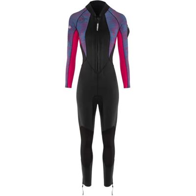 Beuchat Traje De Neopreno De Manga Larga Para Mujer Para Marcha Acuática Aquatrek 3/2 Mm Black / Pink / Blue S Beuchat Traje De Neopreno De Manga Larga Para Mujer Para Marcha Acuática Aquatrek 3/2 Mm Black / Pink / Blue S