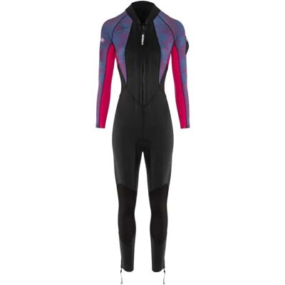 Beuchat Traje De Neopreno De Manga Larga Para Mujer Para Marcha Acuática Aquatrek 5/4/3 Mm Black / Pink / Blue S Beuchat Traje De Neopreno De Manga Larga Para Mujer Para Marcha Acuática Aquatrek 5/4/3 Mm Black / Pink / Blue S
