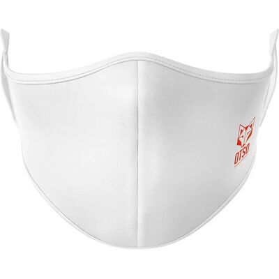 Otso Máscara Protectora Basic Full White / Logo Fluo Orange L-XL Otso Máscara Protectora Basic Full White / Logo Fluo Orange L-XL
