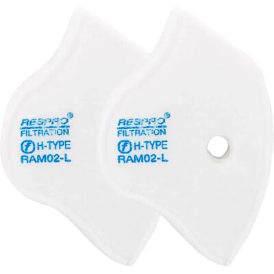 Respro Máscara Protectora Sports 2 Unidades White L Respro Máscara Protectora Sports 2 Unidades White L