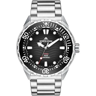 North Edge Reloj Acero Triton Black Sapphire One Size North Edge Reloj Acero Triton Black Sapphire One Size