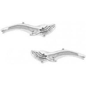 Dive Silver Pendientes Small Humpback Whale Silver One Size Dive Silver Pendientes Small Humpback Whale Silver One Size