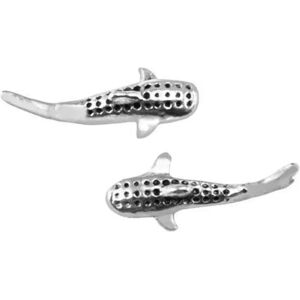 Dive Silver Pendientes Small Whale Shark Silver One Size Dive Silver Pendientes Small Whale Shark Silver One Size