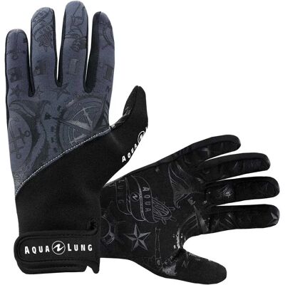 Aqualung Guantes Admiral Iii 2 Mm Black / Charcoal XL Aqualung Guantes Admiral Iii 2 Mm Black / Charcoal XL