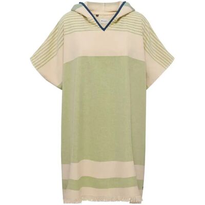 Redgreen Poncho Rinna Green Pastel Stripe One Size Redgreen Poncho Rinna Green Pastel Stripe One Size