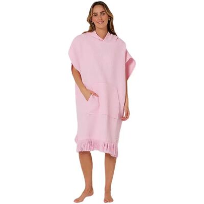 Ocean & Earth Poncho Waffle Hooded Pink One Size Ocean & Earth Poncho Waffle Hooded Pink One Size