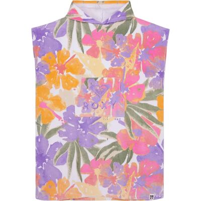 Roxy Poncho Stay Magical Printed Cloud Dancer Hazey Hibiscus One Size Roxy Poncho Stay Magical Printed Cloud Dancer Hazey Hibiscus One Size
