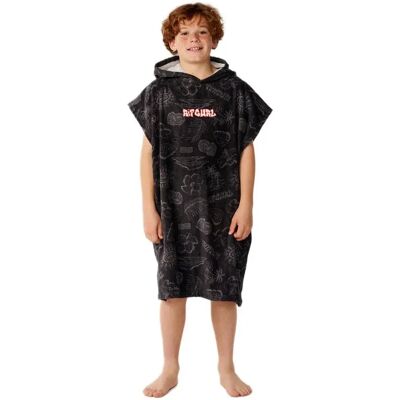 Rip Curl Poncho Junior Sessions Washed Black L Rip Curl Poncho Junior Sessions Washed Black L