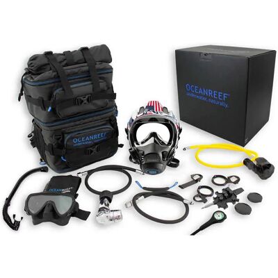 Ocean Reef Máscara Facial Neptune Iii Id250 Limited Edition Package Bundle Din White S-M Ocean Reef Máscara Facial Neptune Iii Id250 Limited Edition Package Bundle Din White S-M
