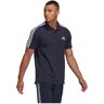 Adidas Aeroready Essentials Piqué Embroidered Small Logo 3-stripes Short Sleeve Polo Shirt Azul S / Regular Hombre