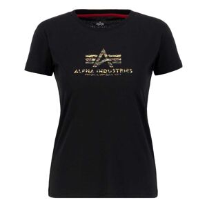 Alpha Basic T Camo Print Short Sleeve T-shirt Negro XS Hombre