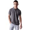 Salsa Jeans Premium Washed Short Sleeve Polo Gris L Hombre