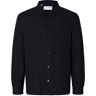 Selected Mads-linen Overshirt Negro XL Hombre