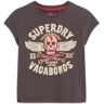 Superdry Embellished Poster Cap Slv Short Sleeve T-shirt Negro XS Mujer