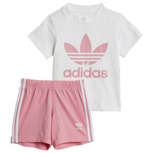 Adidas Trefoil Short Sleeve T-shirt Rosa 0-3 Months Niña