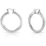 Guess Hoops Don´t Lie Jube01486jwrht Earrings Plateado  Hombre