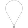 Maserati Pend 60 Cm Necklace Plateado  Hombre