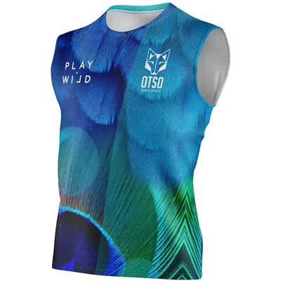 Otso Camiseta Sin Mangas Blue Birds Blue XL Otso Camiseta Sin Mangas Blue Birds Blue XL