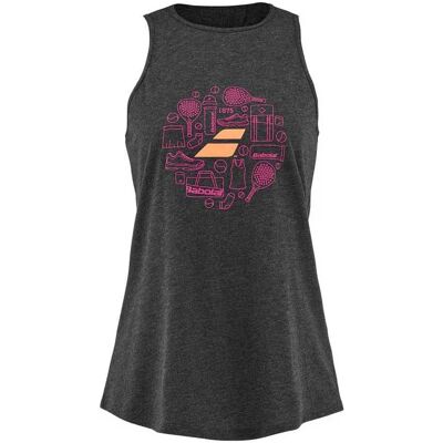 Babolat Camiseta Sin Mangas Padel Cotton Black Heather S Babolat Camiseta Sin Mangas Padel Cotton Black Heather S