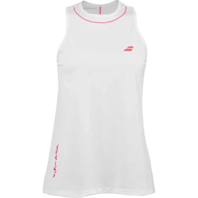 Babolat Camiseta Sin Mangas Strike White / Strike Red XS Babolat Camiseta Sin Mangas Strike White / Strike Red XS