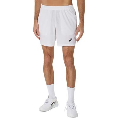 Asics Pantalón Corto Court 7in Blanco - Shorts para Tenis y Multideporte Asics Pantalón Corto Court 7in Blanco - Shorts para Tenis y Multideporte
