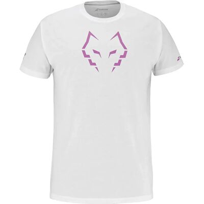 Babolat Camiseta De Manga Corta Cotton Juan Lebron White / White M Babolat Camiseta De Manga Corta Cotton Juan Lebron White / White M