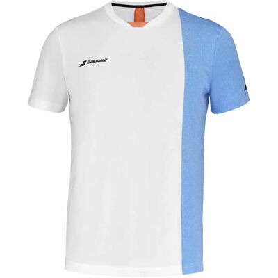 Babolat Camiseta De Manga Corta Play White / Blithe Blue Hthr 8-10 Años Babolat Camiseta De Manga Corta Play White / Blithe Blue Hthr 8-10 Años