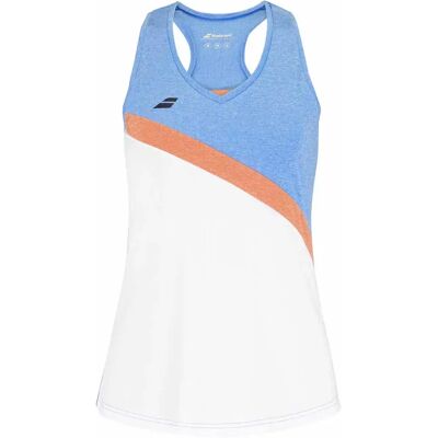Babolat Camiseta Sin Mangas Play White / Blithe Blue Hthr M Babolat Camiseta Sin Mangas Play White / Blithe Blue Hthr M