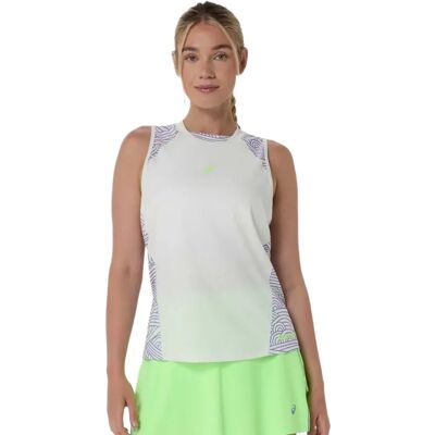 Asics Camiseta Sin Mangas Padel Court All Over Print Cream / Amethyst L Asics Camiseta Sin Mangas Padel Court All Over Print Cream / Amethyst L
