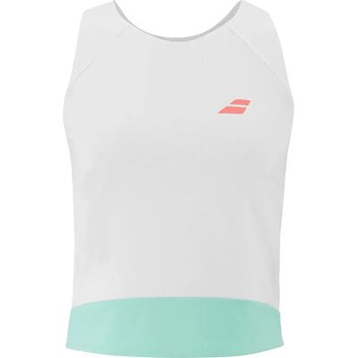 Babolat Camiseta Sin Mangas Perf White / White XL Babolat Camiseta Sin Mangas Perf White / White XL