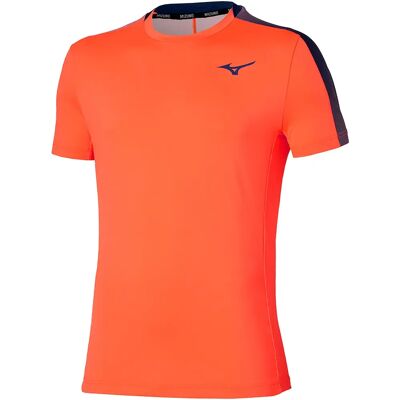 Mizuno Camiseta De Manga Corta Tennis Lava Orange XL Mizuno Camiseta De Manga Corta Tennis Lava Orange XL
