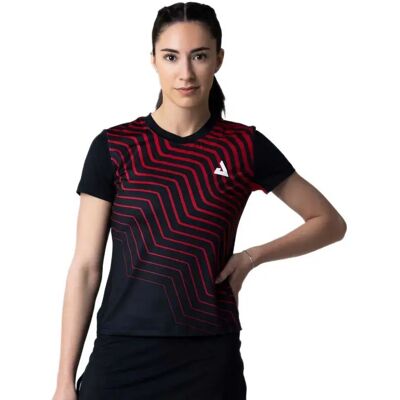 Joola Camiseta De Manga Corta Lady Team 25 Black / Red S Joola Camiseta De Manga Corta Lady Team 25 Black / Red S