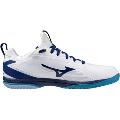 Mizuno Zapatillas De Tenis De Mesa Wave Drive Neo 4 White / Bellwether Blue / Fjord Bl EU 46 Mizuno Zapatillas De Tenis De Mesa Wave Drive Neo 4 White / Bellwether Blue / Fjord Bl EU 46