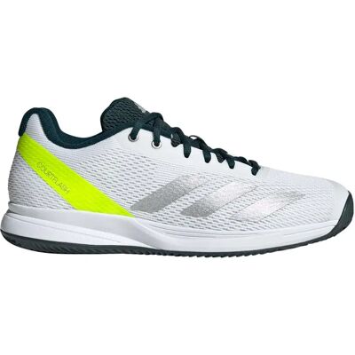 Adidas Zapatillas De Pista Dura Courtflash Speed 2 Cloud White / Silver Metallic / Lucid Lemon EU 44 Adidas Zapatillas De Pista Dura Courtflash Speed 2 Cloud White / Silver Metallic / Lucid Lemon EU 44