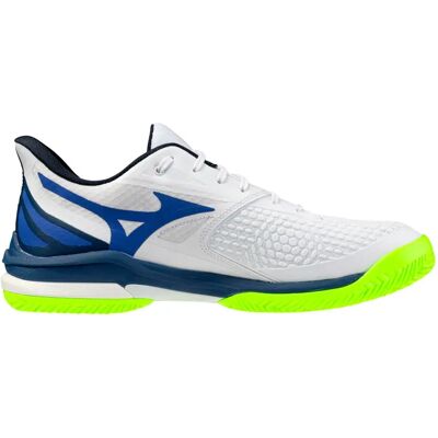 Mizuno Zapatillas De Tierra Batida Wave Exceed Tour 7 Cc White / Dazzling Blue / Lightning Yellow EU 45 Mizuno Zapatillas De Tierra Batida Wave Exceed Tour 7 Cc White / Dazzling Blue / Lightning Yellow EU 45