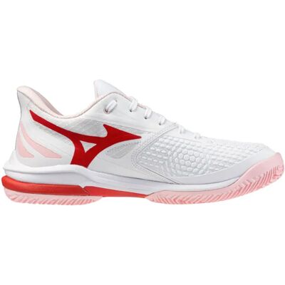 Mizuno Zapatillas De Tierra Batida Wave Exceed Tour 7 Cc White / Fiery Red / Pinkesque EU 38 1/2 Mizuno Zapatillas De Tierra Batida Wave Exceed Tour 7 Cc White / Fiery Red / Pinkesque EU 38 1/2