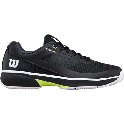 Wilson Zapatillas De Tierra Batida Rush Lite 5 Black / White / Safety Yellow EU 48 Wilson Zapatillas De Tierra Batida Rush Lite 5 Black / White / Safety Yellow EU 48