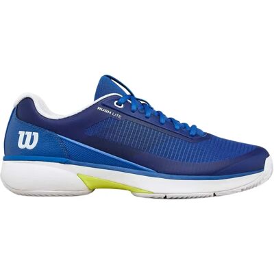 Wilson Zapatillas De Tierra Batida Rush Lite 5 Deja Vu Blue / White / Safety Yellow EU 46 2/3 Wilson Zapatillas De Tierra Batida Rush Lite 5 Deja Vu Blue / White / Safety Yellow EU 46 2/3