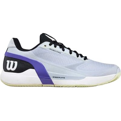 Wilson Zapatillas De Tierra Batida Rush Pro 5 Gray Dawn / Black / Tender Yellow EU 47 1/3 Wilson Zapatillas De Tierra Batida Rush Pro 5 Gray Dawn / Black / Tender Yellow EU 47 1/3