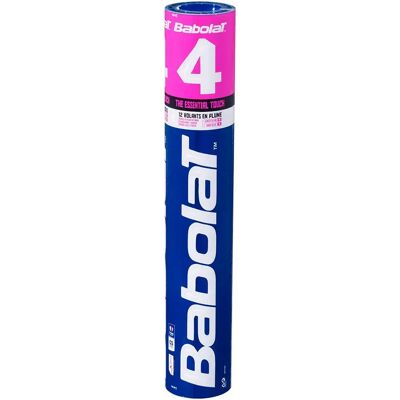 Babolat Volantes De Bádminton De Plumas 4 77 White 12 Units Babolat Volantes De Bádminton De Plumas 4 77 White 12 Units