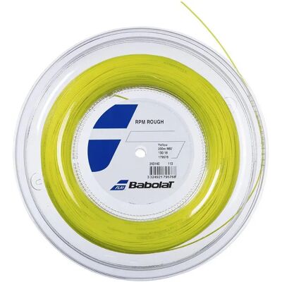 Cuerda de tenis Babolat RPM Rough - 200m - Amarillo - Control Cuerda de tenis Babolat RPM Rough - 200m - Amarillo - Control