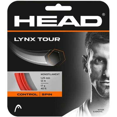 Head Racket Cordaje Individual Tenis Lynx Tour 12 M Black 1.20 mm Head Racket Cordaje Individual Tenis Lynx Tour 12 M Black 1.20 mm